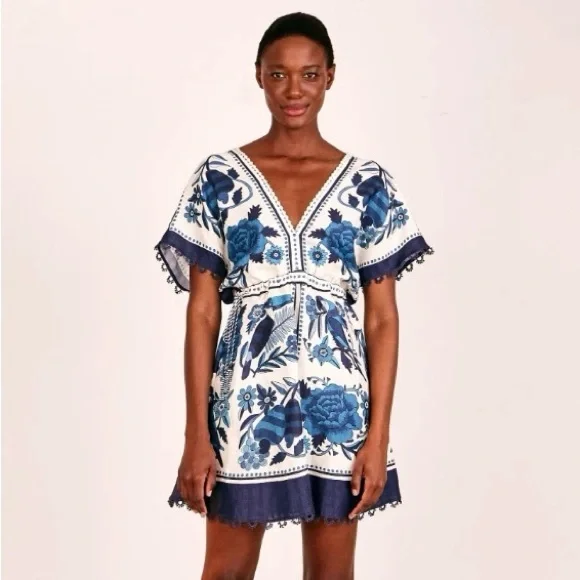 emerson fry linen dress EMERSON FRY BASQUE SUNDRESS main image 1